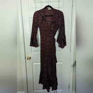Burgundy Midi Dress